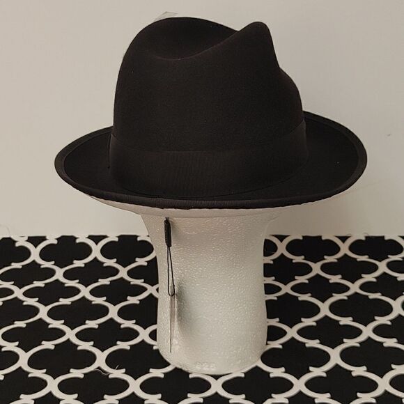 MEN'S MONTIQUE 2 1/4" BRIM 100% WOOL FELT WHITE BOTTOM FEDORA HAT. H79 - Picture 4 of 8